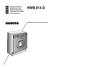 Manual Hoover HWB 814 D/L Máquina de lavar roupa