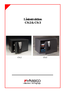 Bruksanvisning Habeco CS-2 Kassaskåp