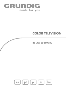 Instrukcja Grundig 26 LWX 68-8600 DL Telewizor LCD