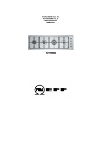 Mode d’emploi Neff T29V35N0 Table de cuisson
