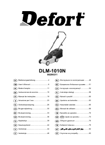 Návod Defort DLM-1010N Kosačka