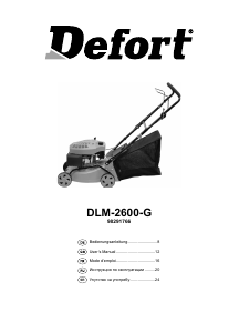 Handleiding Defort DLM-2600-G Grasmaaier