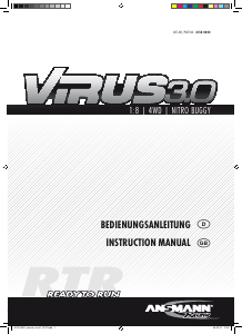 Handleiding Ansmann Nitro Virus 3.0 RTR Radiobestuurbare auto