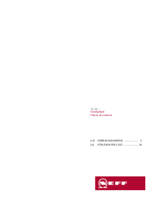 Manuale Neff T66TS61N0X Piano cottura