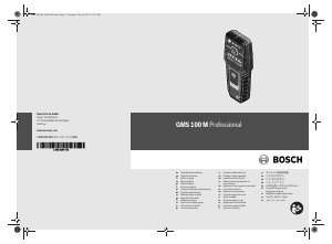 Manual Bosch GMS 100 M Professional Scaner de perete