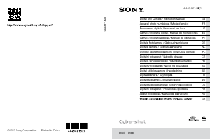 Manuál Sony Cyber-shot DSC-H200 Digitální fotoaparát