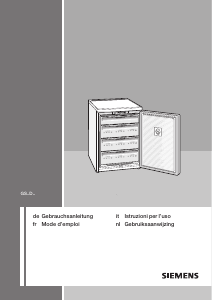 Handleiding Siemens GS16VAW30 Vriezer