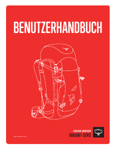 Bedienungsanleitung Osprey Variant 52 Rucksack