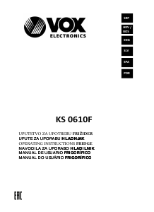 Handleiding Vox KS0610F Koelkast