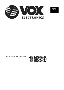 Priročnik Vox 32DSA316Y LED-televizor