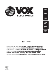 Manual Vox NF3870F Frigorífico combinado