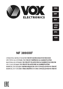 Manual Vox NF3890IXF Frigorífico combinado