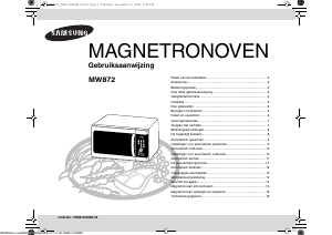 Handleiding Samsung MW872 Magnetron