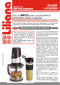 Manual de uso Liliana AM312 Picador
