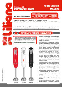 Manual de uso Liliana AH101 Batidora de mano