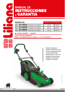 Manual de uso Liliana JC16038 Cortacésped