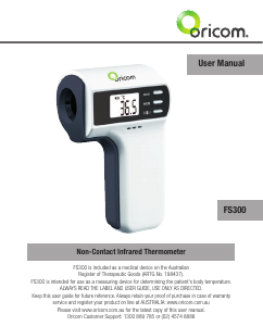 Handleiding Oricom FS300 Thermometer