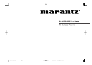 Bruksanvisning Marantz SR4600 Receiver