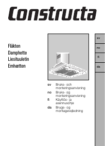 Käyttöohje Constructa CD619150 Liesituuletin