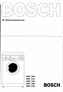 Bedienungsanleitung Bosch WFF 1480 Waschmaschine
