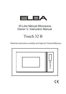 كتيب إلبا Touch 32 B جهاز ميكروويف