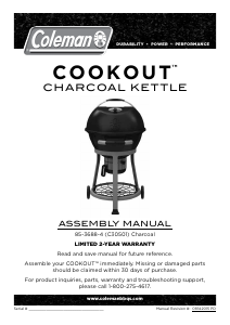 Manual Coleman Cookout Barbecue