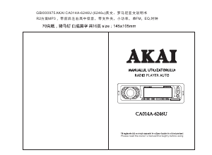 Handleiding Akai CA014A-6246U Autoradio