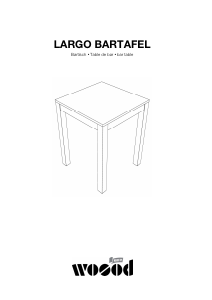 説明書 Woood Largo バーテーブル