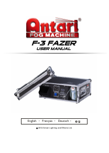 说明书 AntariF-3 Fazer烟雾器