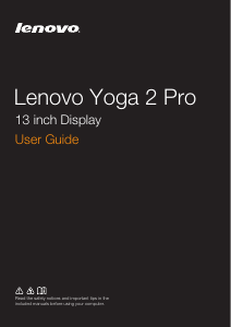 Bruksanvisning Lenovo Yoga 2 Pro Tablet
