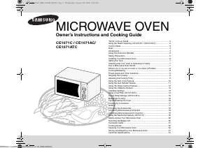 Handleiding Samsung CE1071C Magnetron