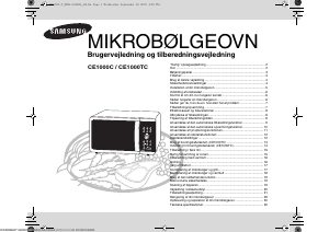Brugsanvisning Samsung CE1000C Mikroovn