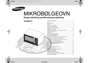 Brugsanvisning Samsung GE89MSTC Mikroovn