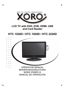 Manual de uso Xoro HTC 1526D Televisor de LCD