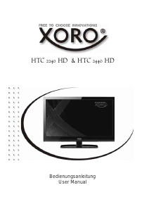 Manual Xoro HTC 2240 HD LCD Television