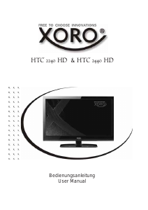 Bruksanvisning Xoro HTC 2240 HD LCD TV