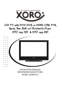 Bedienungsanleitung Xoro HTC 2433 HD LCD fernseher