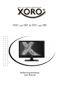 Manual Xoro HTC 2442 HD LCD Television