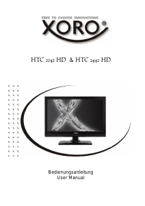 Bruksanvisning Xoro HTC 2442 HD LCD TV