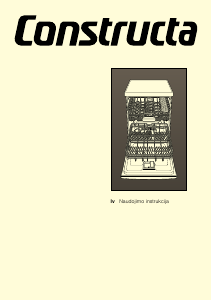 Rokasgrāmata Constructa CG6A55V8 Trauku mašīna
