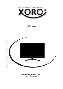 Bedienungsanleitung Xoro HTX 2444 LCD fernseher