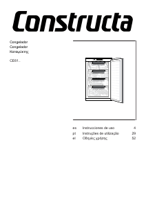 Manual Constructa CE612KSE0 Congelador