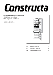 Instrukcja Constructa CK567VSF0 Lodówko-zamrażarka