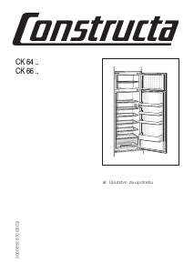 Návod Constructa CK66543 Chladnička s mrazničkou