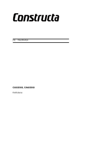 Käyttöohje Constructa CA322353 Keittotaso