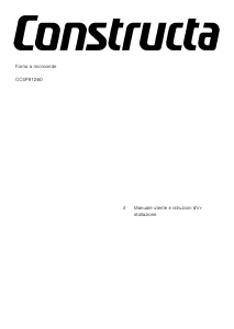 Manuale Constructa CC4P91260 Microonde