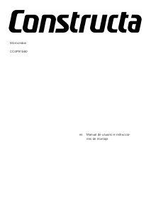Manual de uso Constructa CC4P91560 Microondas