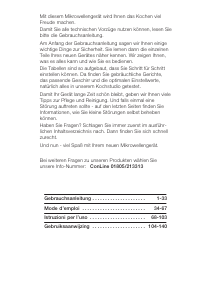 Használati útmutató Constructa CN12605 Mikrohullámú sütő