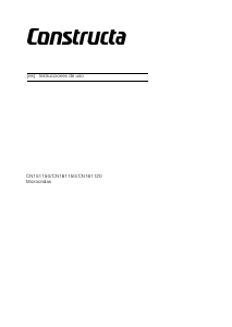 Manual de uso Constructa CN151150 Microondas