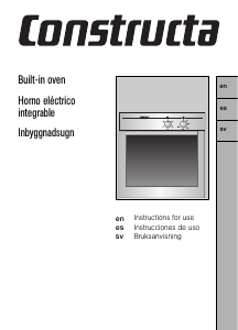 Bruksanvisning Constructa CF21850 Ugn